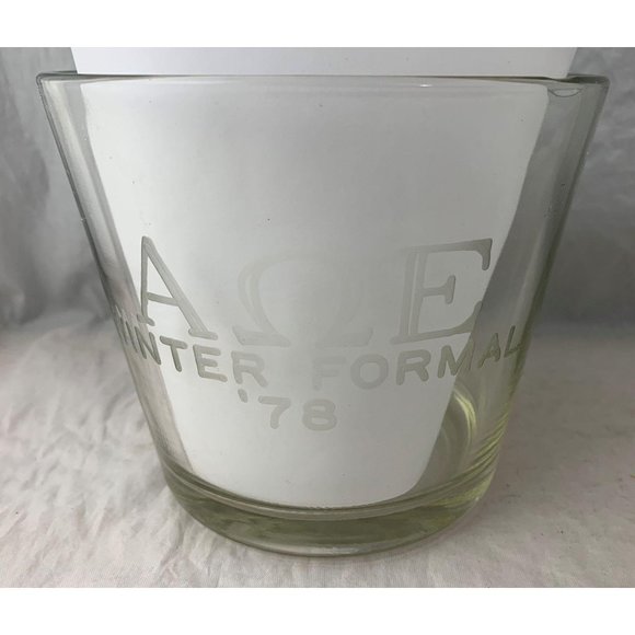 1978 Alpha Omega Epsilon Ice Bucket - Glass - Picture 1 of 7